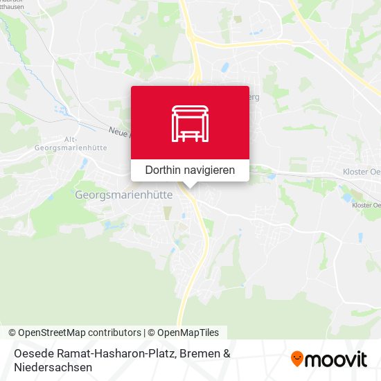 Oesede Ramat-Hasharon-Platz Karte