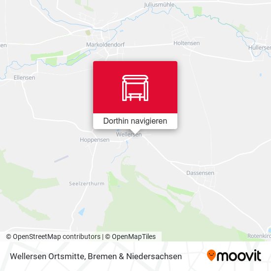 Wellersen Ortsmitte Karte