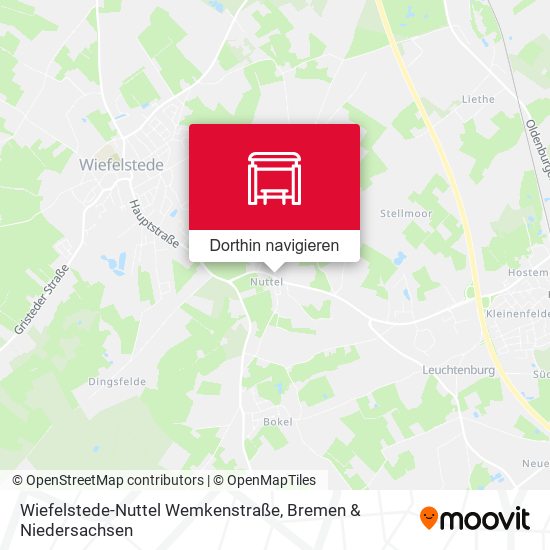 Wiefelstede-Nuttel Wemkenstraße Karte