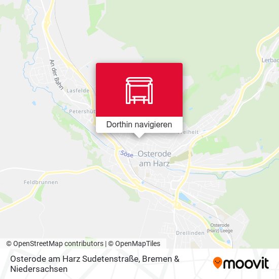 Osterode am Harz Sudetenstraße Karte
