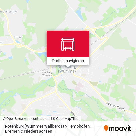 Rotenburg(Wümme) Wallbergstr / Hemphöfen Karte