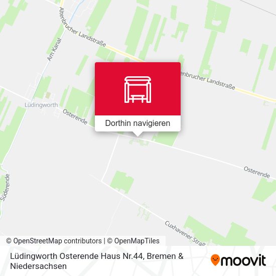 Lüdingworth Osterende Haus Nr.44 Karte