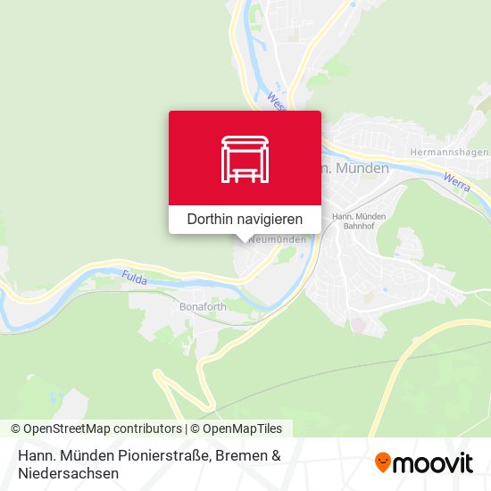 Hann. Münden Pionierstraße Karte