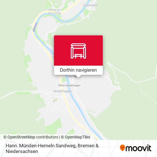 Hann. Münden-Hemeln Sandweg Karte
