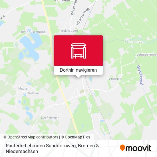 Rastede-Lehmden Sanddornweg Karte