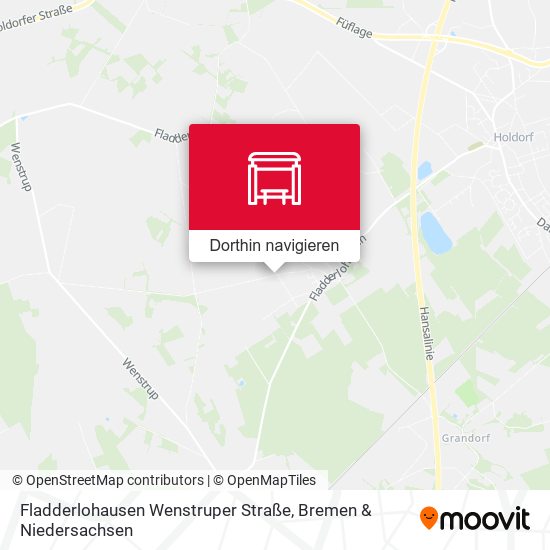 Fladderlohausen Wenstruper Straße Karte