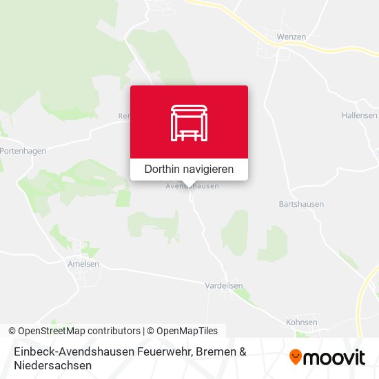 Einbeck-Avendshausen Feuerwehr Karte