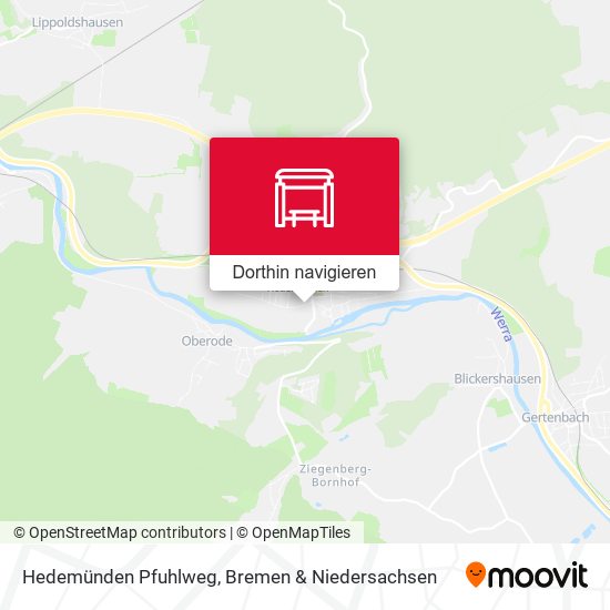 Hedemünden Pfuhlweg Karte