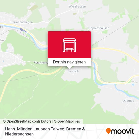 Hann. Münden-Laubach Talweg Karte
