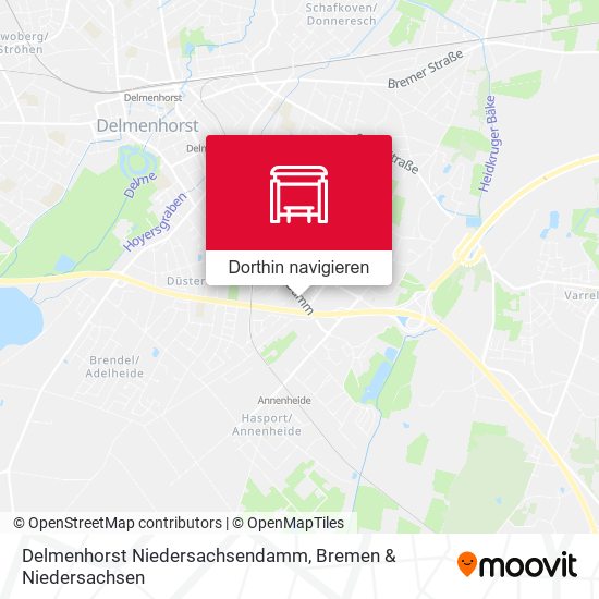 Delmenhorst Niedersachsendamm Karte