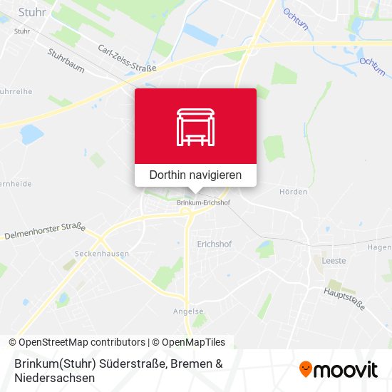 Brinkum(Stuhr) Süderstraße Karte
