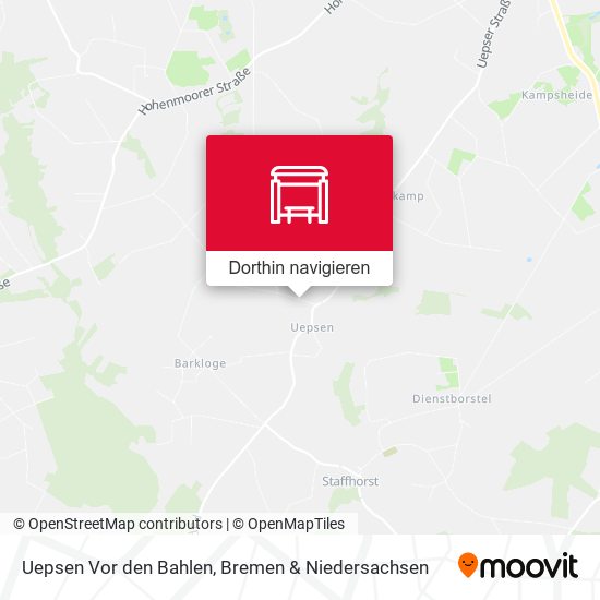 Uepsen Vor den Bahlen Karte