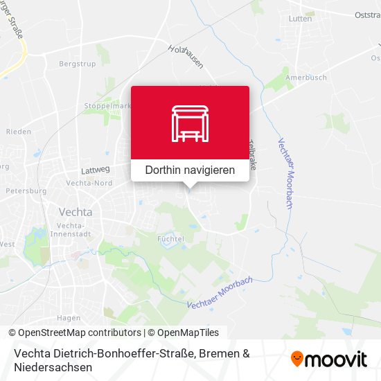 Vechta Dietrich-Bonhoeffer-Straße Karte