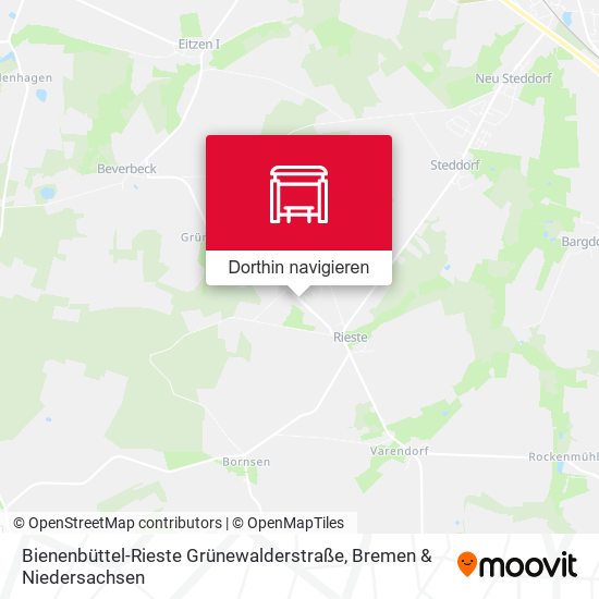 Bienenbüttel-Rieste Grünewalderstraße Karte