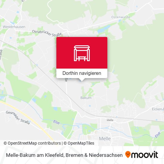 Melle-Bakum am Kleefeld Karte