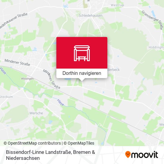 Bissendorf-Linne Landstraße Karte