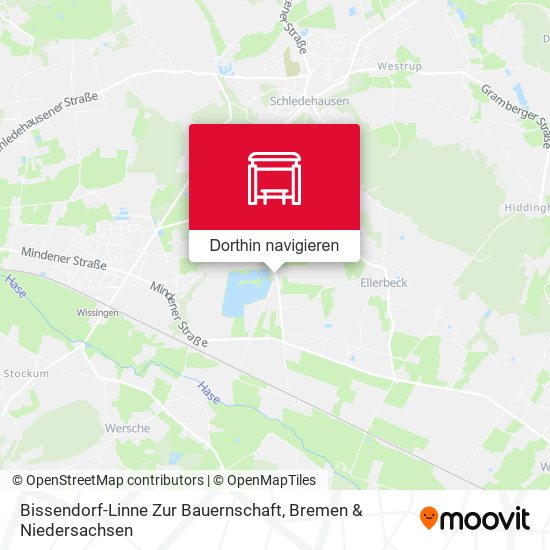 Bissendorf-Linne Zur Bauernschaft Karte