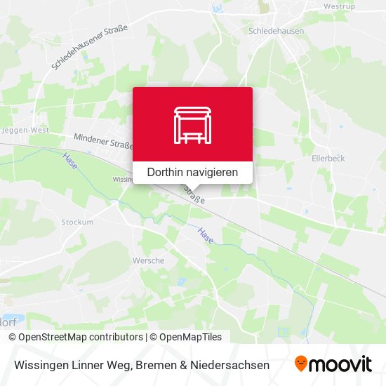Wissingen Linner Weg Karte