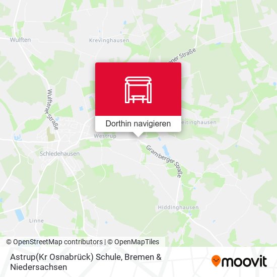 Astrup(Kr Osnabrück) Schule Karte