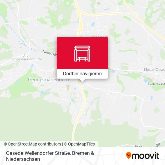 Oesede Wellendorfer Straße Karte