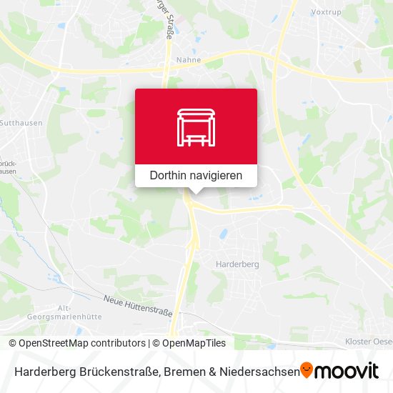 Harderberg Brückenstraße Karte