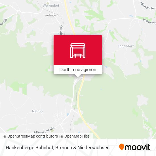 Hankenberge Bahnhof Karte