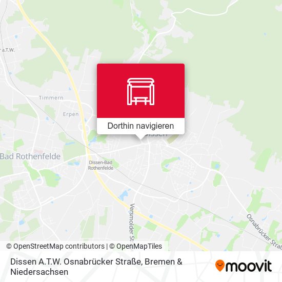 Dissen A.T.W. Osnabrücker Straße Karte