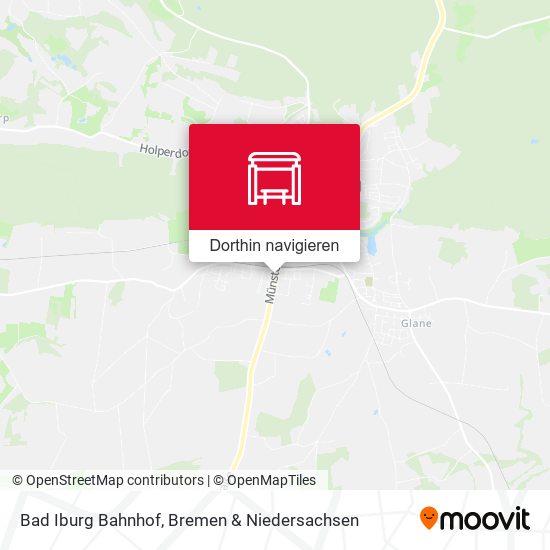 Bad Iburg Bahnhof Karte
