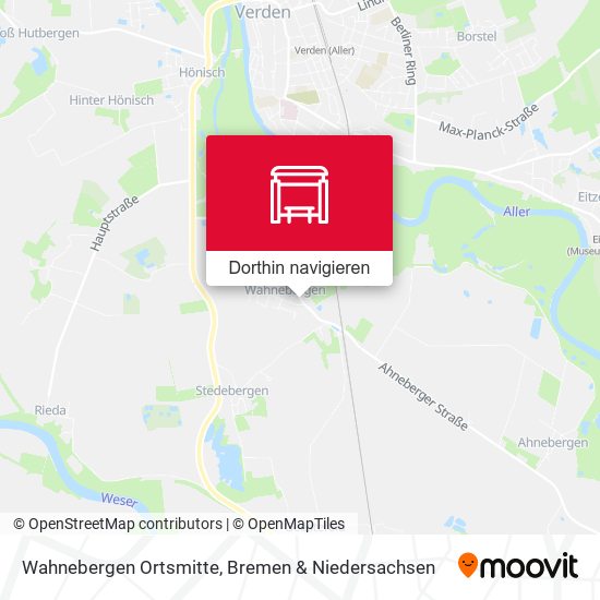 Wahnebergen Ortsmitte Karte