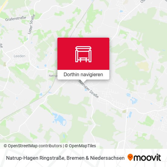 Natrup-Hagen Ringstraße Karte