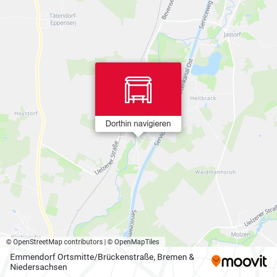 Emmendorf Ortsmitte / Brückenstraße Karte
