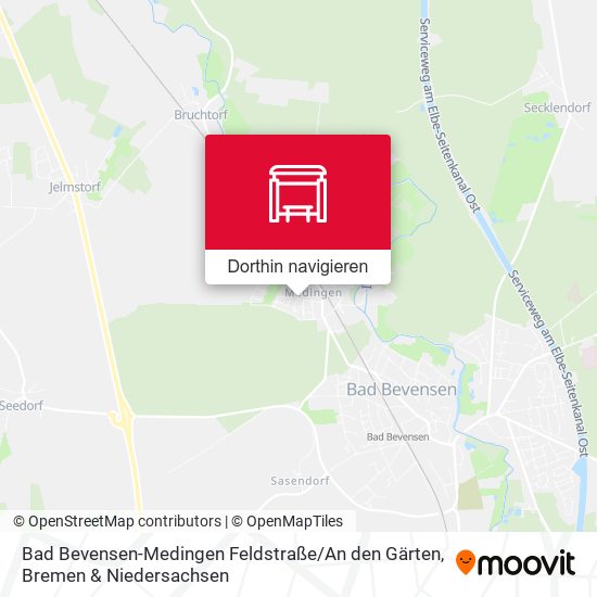 Bad Bevensen-Medingen Feldstraße / An den Gärten Karte