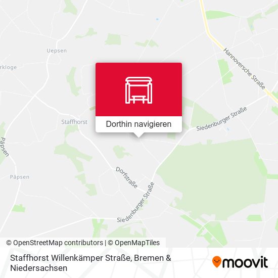 Staffhorst Willenkämper Straße Karte