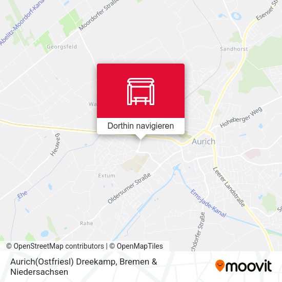 Aurich(Ostfriesl) Dreekamp Karte