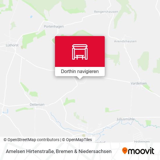 Amelsen Hirtenstraße Karte