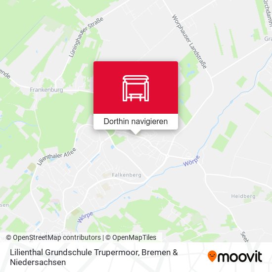 Lilienthal Grundschule Trupermoor Karte