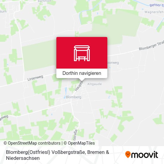 Blomberg(Ostfriesl) Voßbergstraße Karte