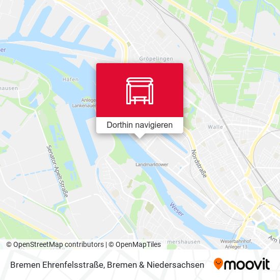 Bremen Ehrenfelsstraße Karte