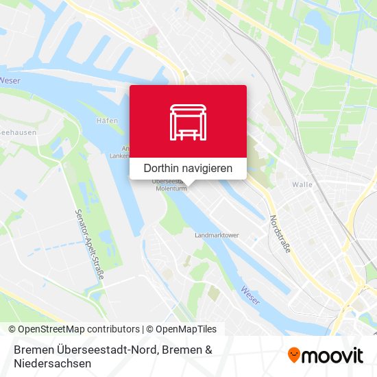 Bremen Überseestadt-Nord Karte