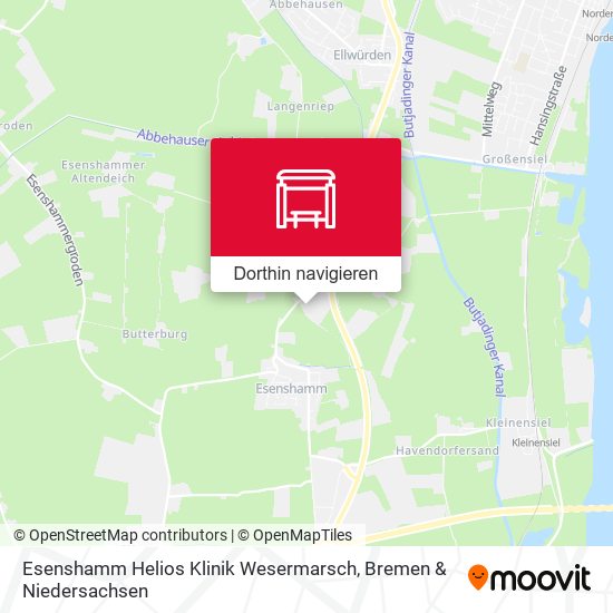 Esenshamm Helios Klinik Wesermarsch Karte