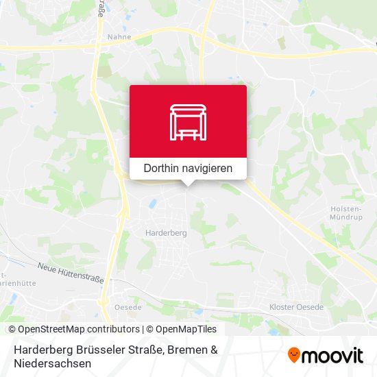 Harderberg Brüsseler Straße Karte