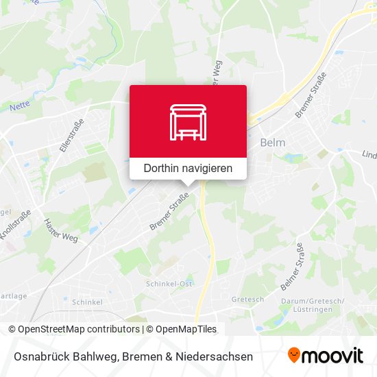 Osnabrück Bahlweg Karte