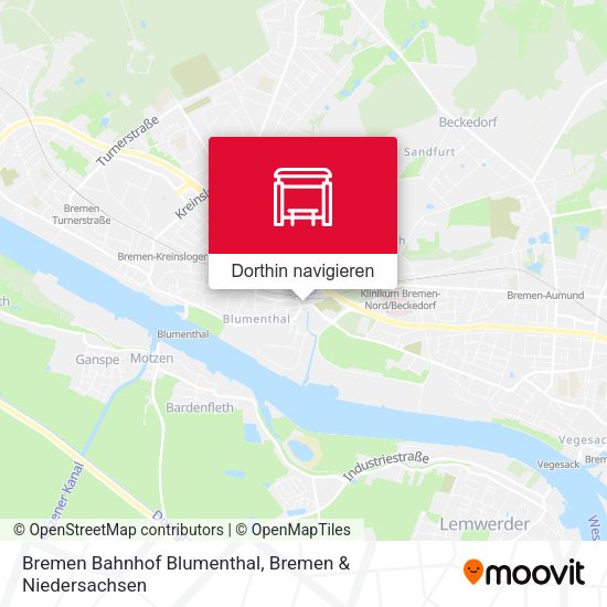 Bremen Bahnhof Blumenthal Karte