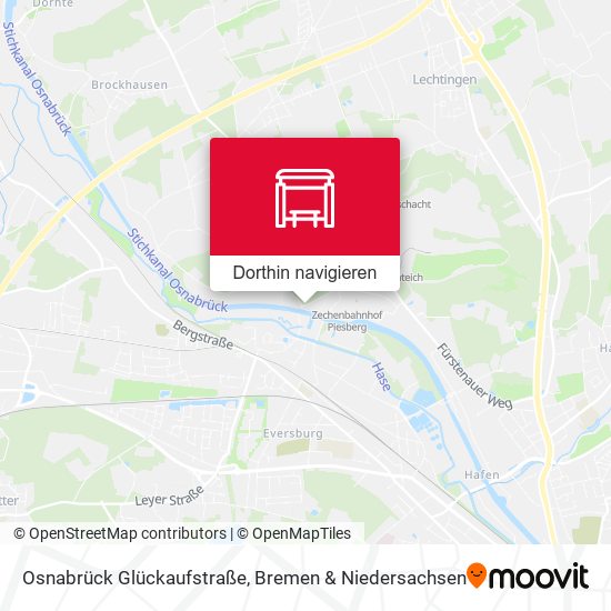 Osnabrück Glückaufstraße Karte