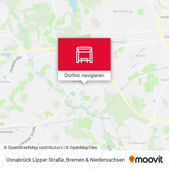 Osnabrück Lipper Straße Karte