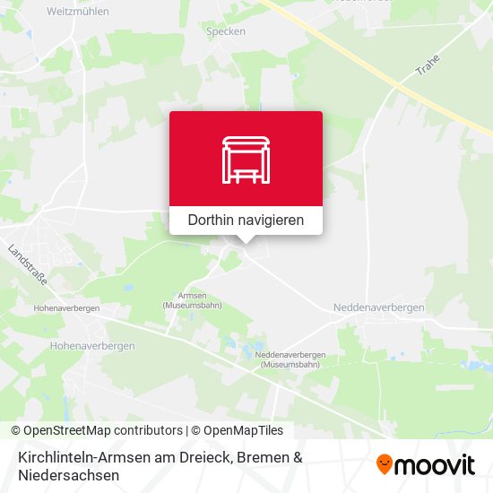 Kirchlinteln-Armsen am Dreieck Karte