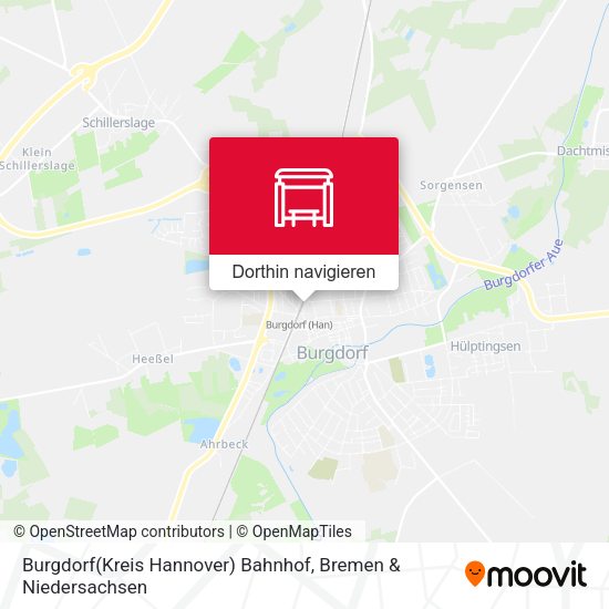 Burgdorf(Kreis Hannover) Bahnhof Karte