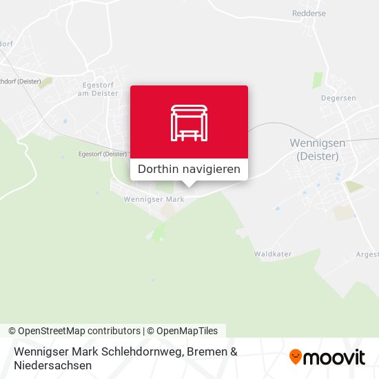Wennigser Mark Schlehdornweg Karte