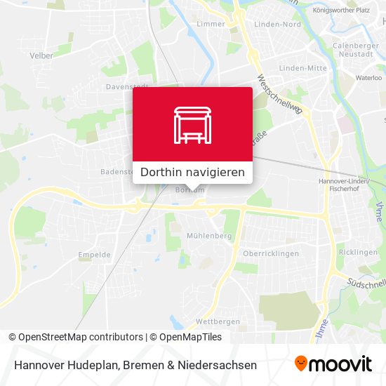 Hannover Hudeplan Karte