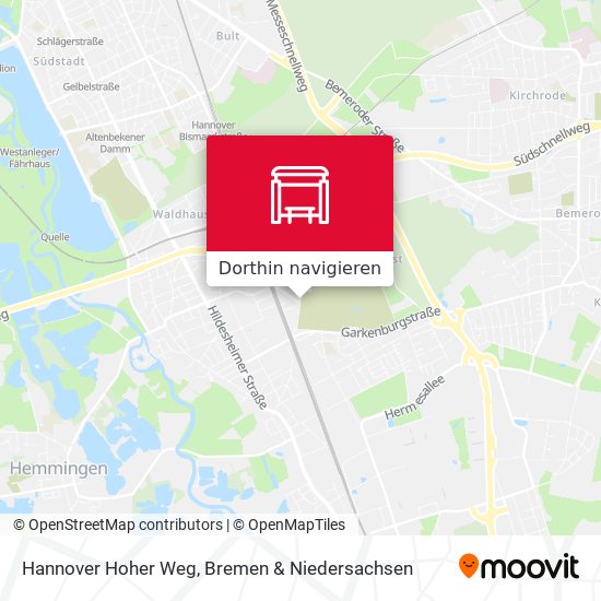 Hannover Hoher Weg Karte